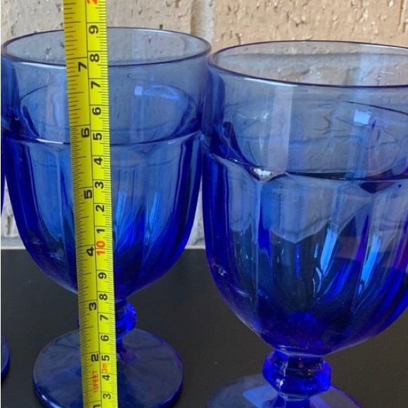 Set of 2 Vintage Libbey Glass Com. Gibraltar Antique Blue Iced Tea Goblet 1970’s - Picture 7 of 7